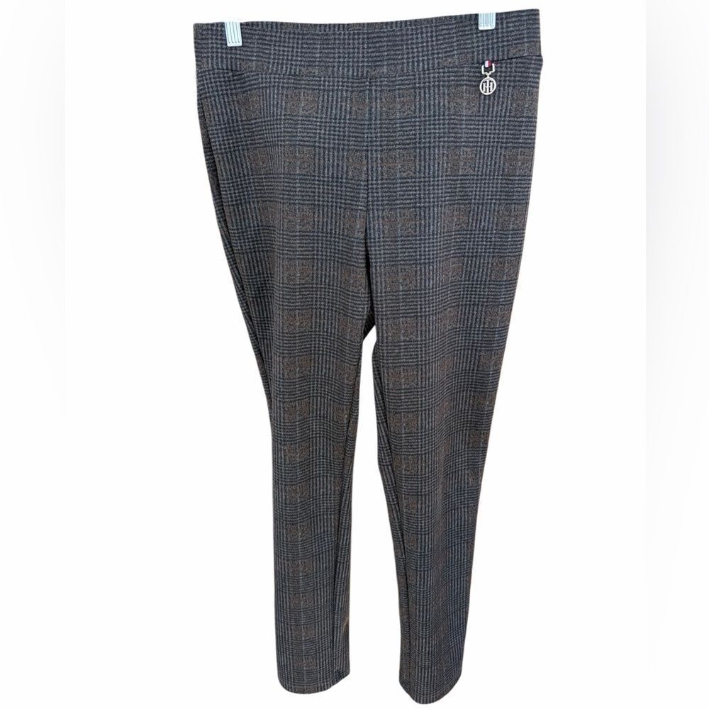 Tommy Hilfiger Black,Brown & Gray Plaid PullOn Style Pants size 10.